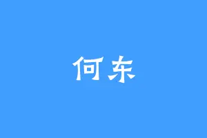 何东