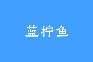 蓝柠鱼