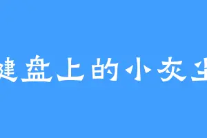 键盘上的小灰尘