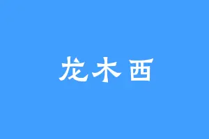 龙木西