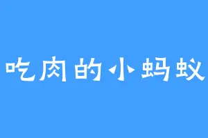 吃肉的小蚂蚁