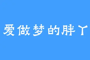 爱做梦的胖丫