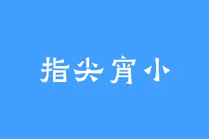 指尖宵小