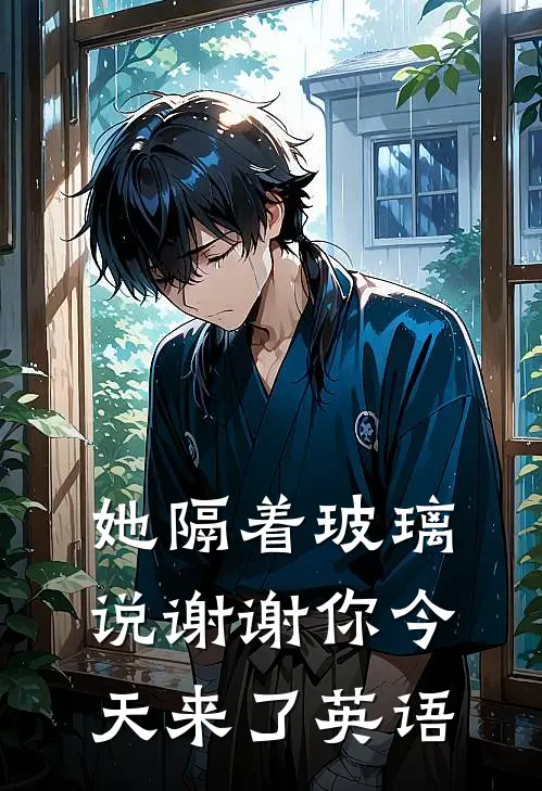 她隔着玻璃说谢谢你今天来了英语