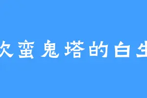 喜欢蛮鬼塔的白生生
