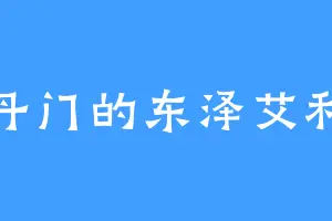 玄丹门的东泽艾利欧