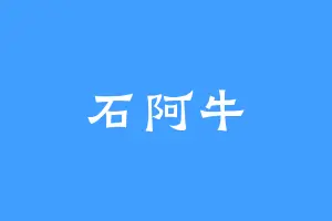 石阿牛