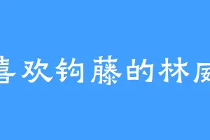 喜欢钩藤的林威