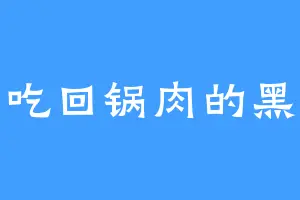 爱吃回锅肉的黑猫