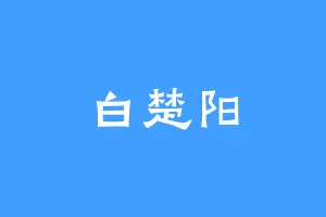 白楚阳