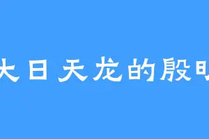 大日天龙的殷明